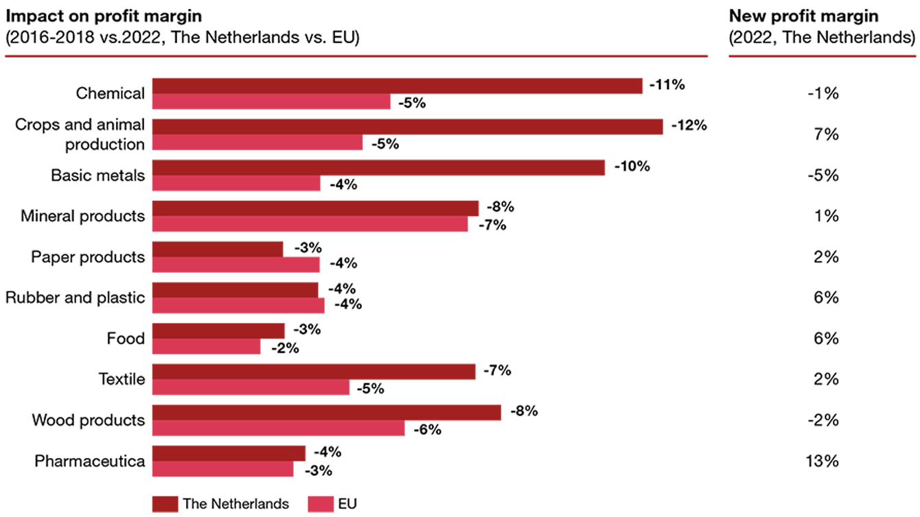 Major impact energy crisis on profitability Dutch companies - Energy ...